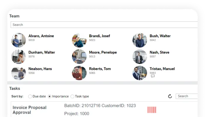 Click here to go to our overview page for project management capabilities as part of ERP